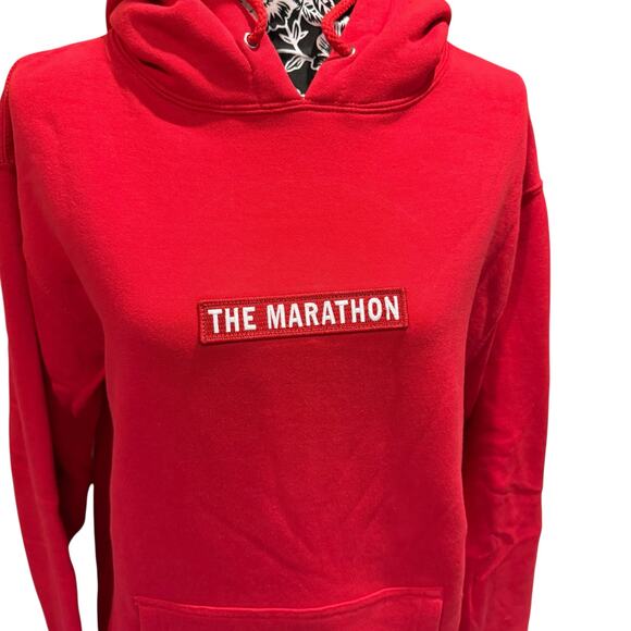 NWOT The Marathon Red Hoodie Size Small - Picture 2 of 10